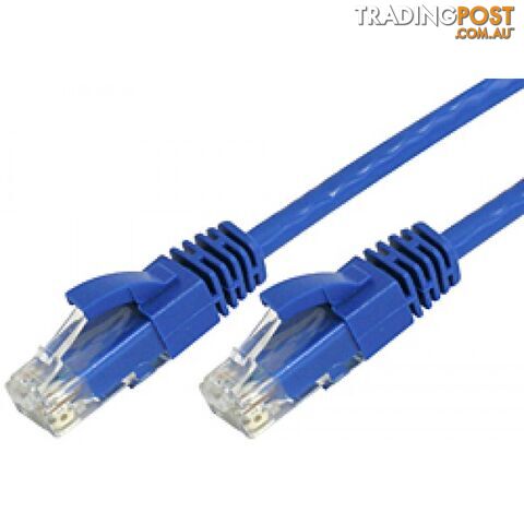 8ware CAT6THINBL-1M CAT6 Ultra Thin Slim Cable 1m / 100cm - Blue - 8ware - 0750258579932 - CAT6THINBL-1M