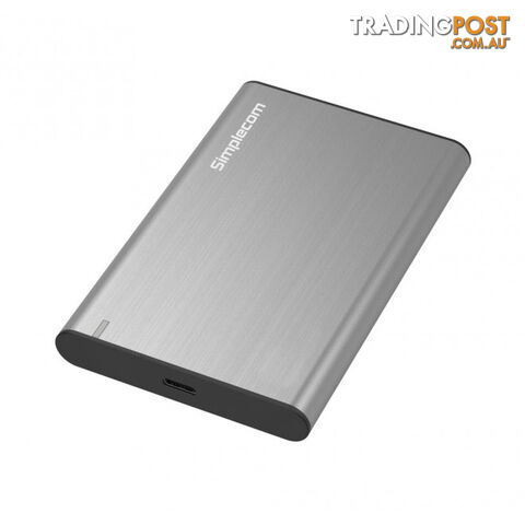 Simplecom SE221 Aluminium 2.5" SATA HDD/SSD to USB 3.1 Enclosure Grey SE221GR - Simplecom - 9350414001768 - SE221GR