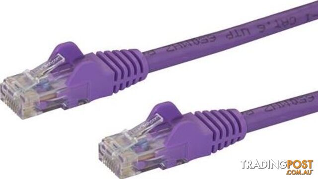 StarTech N6PATC7MPL 7m Purple Snagless Cat6 Patch Cable - StarTech -...