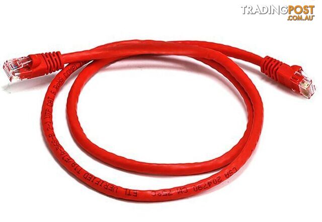 8ware PL6A-0.5RD Cat 6a UTP Ethernet Cable, Snagless - Red 0.5M - 8ware - 844761005443 - PL6A-0.5RD