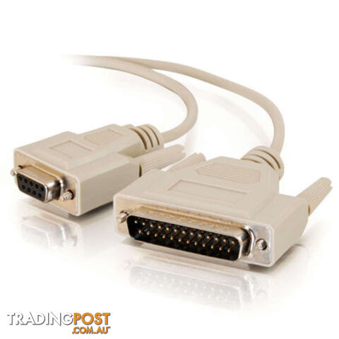 Alogic DB25-DB9-02-MF DB25 to DB9 Null Modem Cable - Male to Female - Alogic - 9319860705569 - DB25-DB9-02-MF