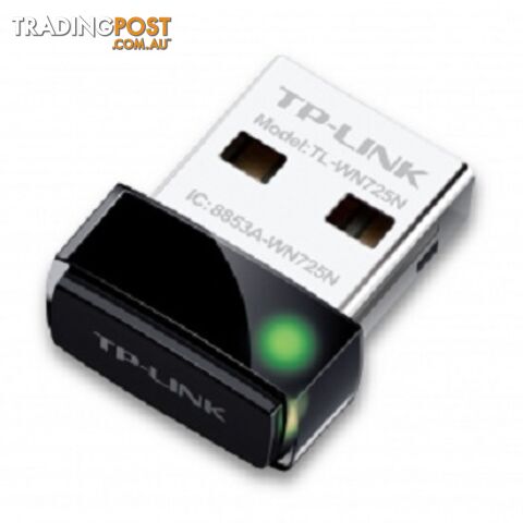 TP-Link TL-WN725N 150Mbps Wireless N Nano USB Adapter - TL-WN725N - TP-Link - 6935364050719 - TL-WN725N