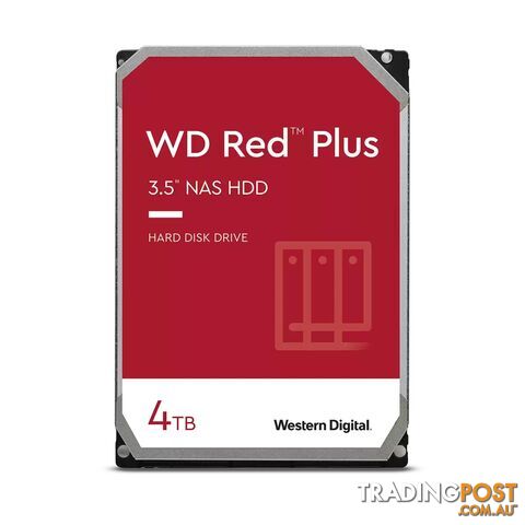 WD WD40EFPX Red Plus 4TB 3.5" SATA III NAS Hard Drive - WD - 718037899794 - WD40EFPX