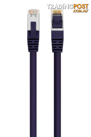 Comsol SSTP-01-C8-PUR 1 Metre 40GbE Cat 8 S/FTP Shielded Patch Cable LSZH -...