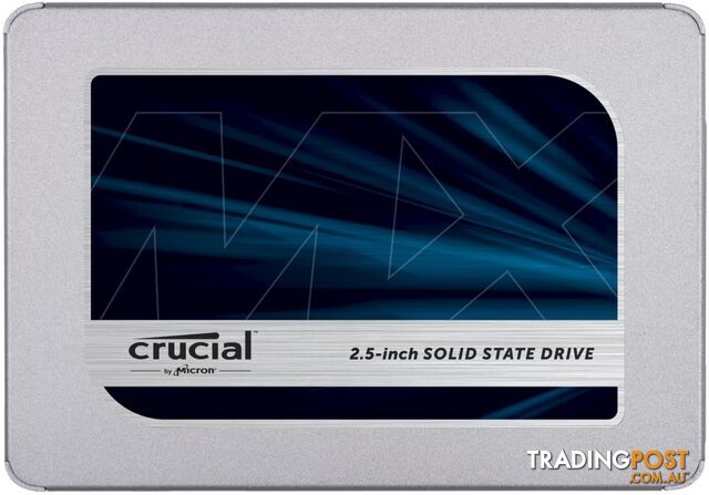 CRUCIAL CT4000MX500SSD1 MX500 4TB, 2.5" INTERNAL SATA SSD, 560R/510W MB/s, 5YR WTY - Crucial - 649528906472 - CT4000MX500SSD1