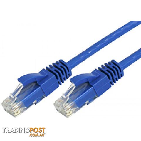 8ware CAT6THINBL-050M CAT6 Ultra Thin Slim Cable 0.5m / 50cm - Blue - 8ware - 0750258579925 - CAT6THINBL-050M
