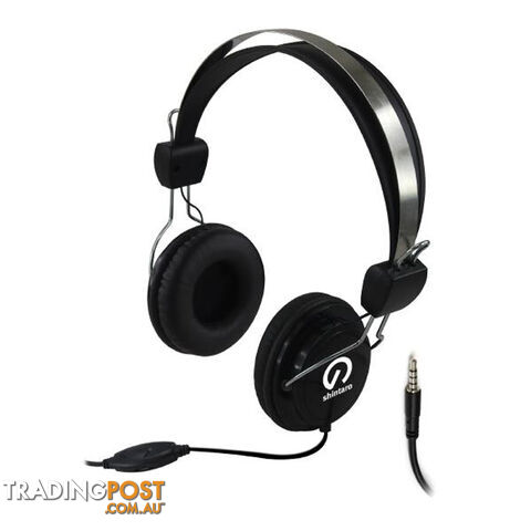 SHINTARO SH-105MC Stereo Headset with Inline Microphone (Single Combo 3.5mm Jack) - Shintaro - 9328257005304 - SH-105MC