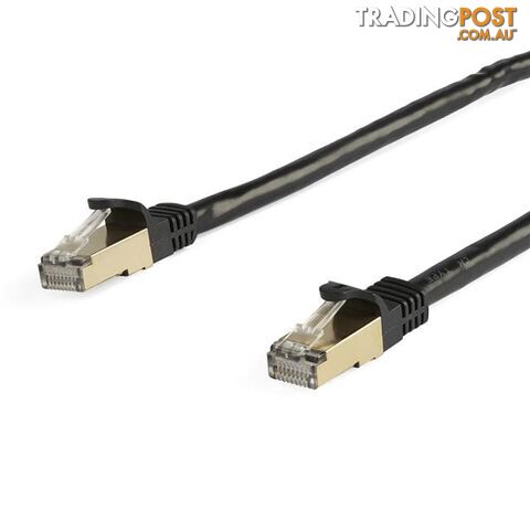 Startech 6ASPAT5MBK 5m Black CAT6a Ethernet Cable - StarTech - 065030881562 - 6ASPAT5MBK
