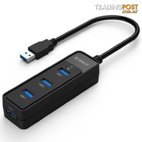 Orico W5PH4-U3-BK 4 ports Bus Power USB3.0 Hub W5PH4-U3-BK - Orico - 6954301161356 - W5PH4-U3-BK