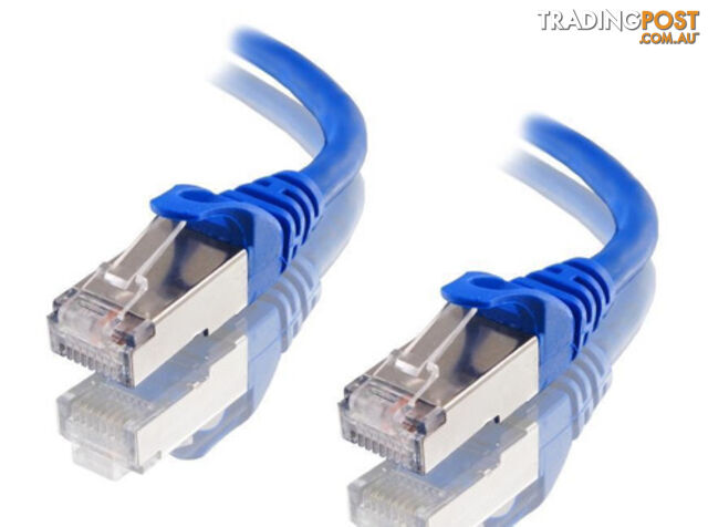 Astrotek AT-RJ45BLUF6A-2M CAT6A Shielded Cable 2m Blue 10GbE RJ45 Ethernet...