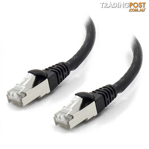 Alogic C6A-1.5-Black-SH 1.5m Black 10G Shielded CAT6A LSZH Network Cable - Alogic - 9350784006950 - C6A-1.5-Black-SH