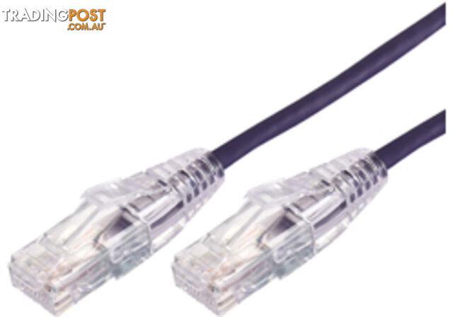 Comsol UTP-05-C6A-UT-PUR 5m RJ45 Cat 6A Ultra Thin Patch Cable - Purple - Comsol...