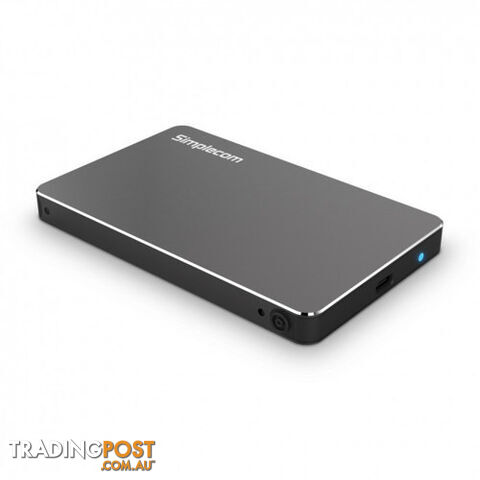 Simplecom SE219-BK Aluminium 2.5'' SATA HDD/SSD to USB 3.1 Type C Enclosure Black - Simplecom - 9350414001010 - SE219-BK