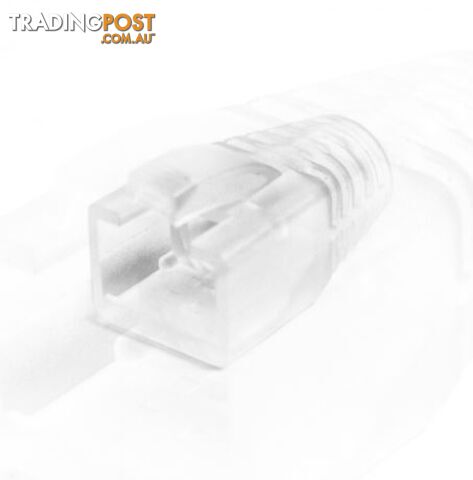 Serveredge RJ45C6A-BOOT7.0D-CLR-10 RJ45 Cat6A Clear Strain Relief Boot(7mm OD):...