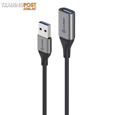 Alogic U32AARBK 2m Ultra USB3.0 USB-A (Male) to USB-A (Female) Extension Cable - Alogic - 9350784016287 - U32AARBK