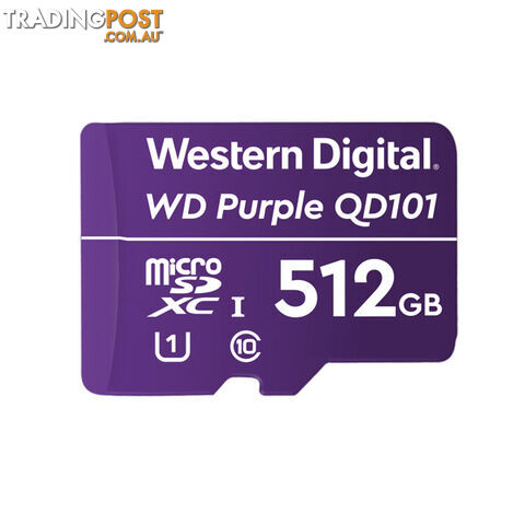 WD WDD512G1P0C Purple 512GB MicroSDXC Card - WD - 718037874968 - WDD512G1P0C
