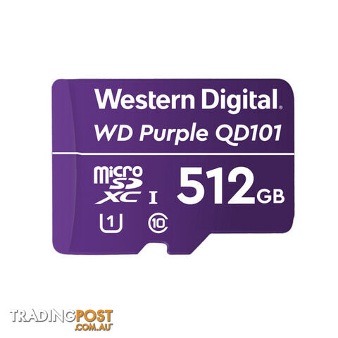 WD WDD512G1P0C Purple 512GB MicroSDXC Card - WD - 718037874968 - WDD512G1P0C