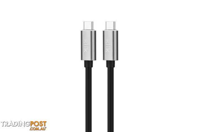 Klik KCCDT010 1m USB-C Male to USB-C Male 10gbps cable - Klik - 9332902020413 -...