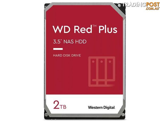 WD WD20EFZX Red Plus 2TB 3.5' NAS HDD SATA3 5400RPM 64MB - WD - 718037884370 - WD20EFZX