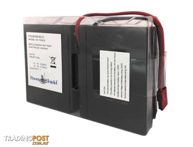PowerShield PSBC4 Clamshell Battery Pack 4 Includes 4 x 12V*9AH to suit PSCRT2000 PSCERT2000SB - PowerShield - 9346909001009 - PSBC4
