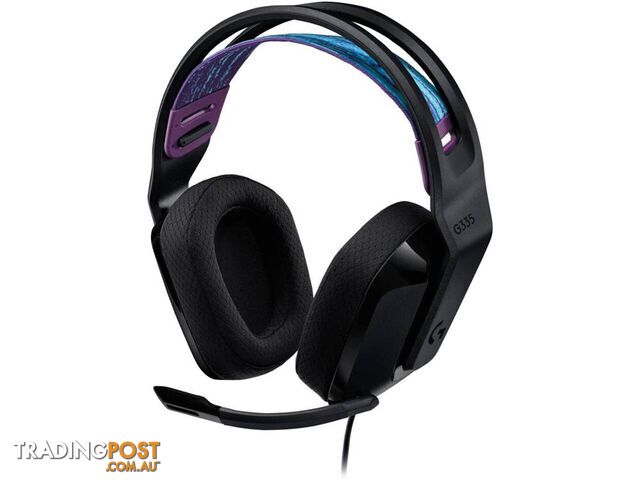 Logitech 981-000979 G335 Wired Gaming Headset Black 40mm Neodymium Drivers - Logitech - 097855165459 - 981-000979