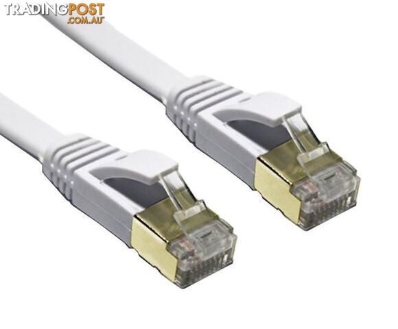 Edimax EA3-050SFW 5m White Shielded CAT7 FLAT Network Cable - Edimax -...