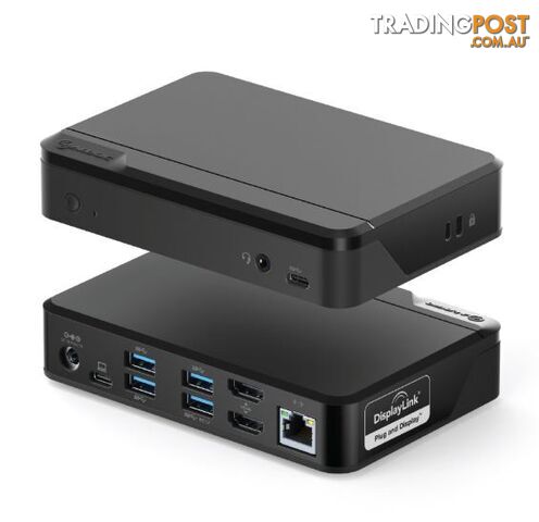 Alogic DUTHDPR Universal TWIN HD PRO Docking Station (USB-C & USB-A Compatible) W/ PD 85W - Alogic - 9350784019837 - DUTHDPR