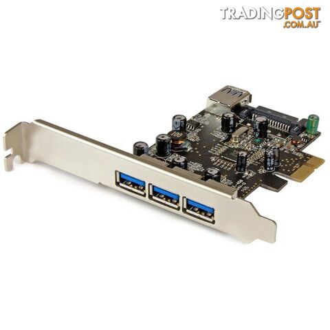 StarTech PEXUSB3S42 4 Port PCI Express USB 3.0 Card - 3 + 1 - StarTech -...