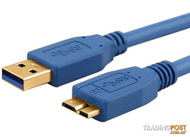 Astrotek AT-USB3MICRO-AB-3M USB 3.0 Cable 3M Type A Male To Micro B - Blue -...