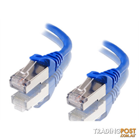 Alogic C6A-0.5-Blue-SH 0.5m 10GB Ethernet Shielded CAT6A LSZH Network Cable - Blue - Alogic - 9319866088819 - C6A-0.5-Blue-SH