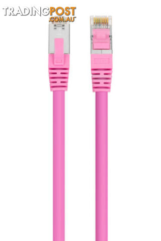 Comsol SSTP-01-C8-PNK 1 Metre 40GbE Cat 8 S/FTP Shielded Patch Cable LSZH - Pink...