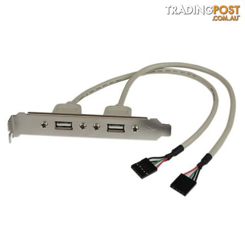StarTech USBPLATE 2 Port USB A Slot Plate Adapter - StarTech - 065030778886 - USBPLATE