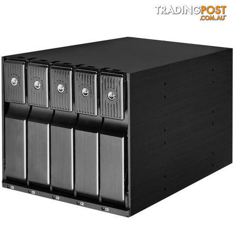 Silverstone SST-FS305-12G 3x5.25in Bay to 5x3.5in SAS/SATA HDD Chassis Converter - Silverstone - 4710007229514 - SST-FS305-12G