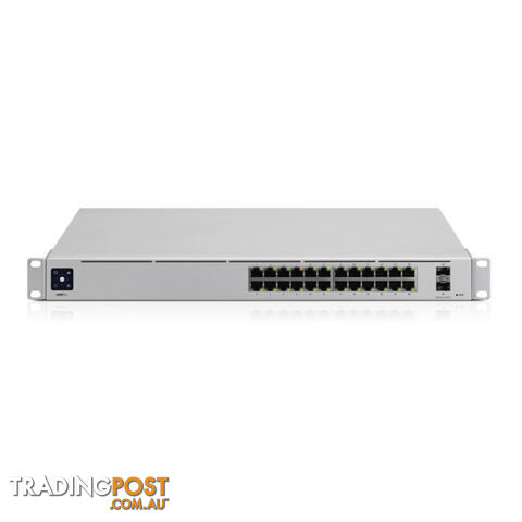 Ubiquiti USW-Pro-24 UniFi 24-port switch with 24 Gigabit RJ45 ports and 2 10G SFP+ ports - Ubiquiti - 810010070562 - USW-Pro-24