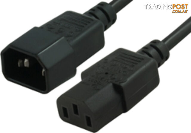 Comsol IEC-MF-01 1M PC to Monitor Power Extension Cable IEC-C13 - IEC-C14 - Comsol - 9332902006233 - IEC-MF-01 - photo 1 of 1