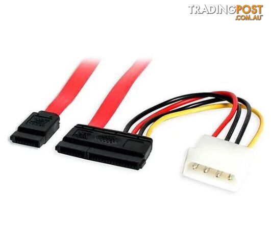 StarTech SATA18POW 18in SATA Data and Power Combo Cable - StarTech -...