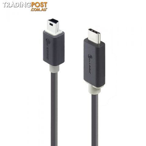 Alogic U2-TCMNB01-MM 1m USB 2.0 USB-C to Mini USB-B - Male to Male - Pro Series - Alogic - 9350784012494 - U2-TCMNB01-MM