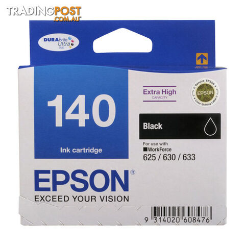 Epson 140 Black Ink Cartridge C13T140192 - Epson - 9314020608476 - C13T140192