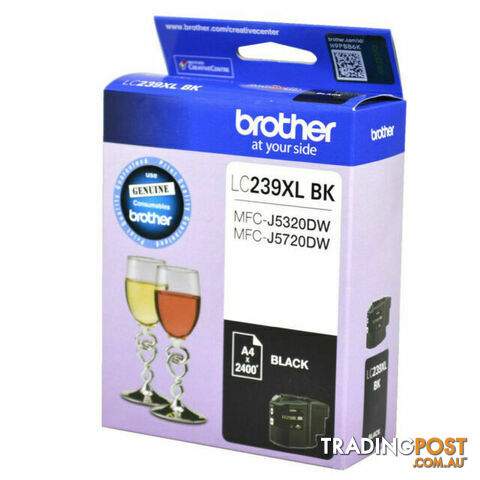 Brother LC239XL BKS Black Ink Cartridge- - Brother - 4977766743990 - LC239XL BKS