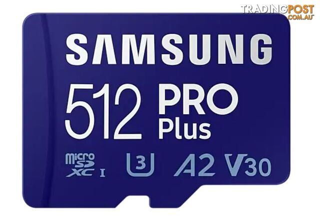 Samsung MB-MD512KA/APC MicroSD PRO Plus 512GB w Adapter - Samsung - 8806092392984 - MB-MD512KA/APC
