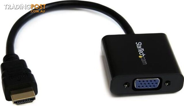 StarTech HD2VGAE2 HDMI to VGA Adapter Converter 1920x1080 - StarTech - 065030850926 - HD2VGAE2