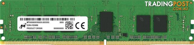 Micron 16GB (1x16GB) DDR4 3200MHz RDIMM 1Rx8 CL22 ECC Memory - Micron - MTA9ASF2G72PZ-3G2B1R