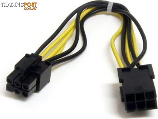 StarTech PCIEPOWEXT 8in 6 pin PCIe Power Extension Cable - StarTech - 065030842778 - PCIEPOWEXT