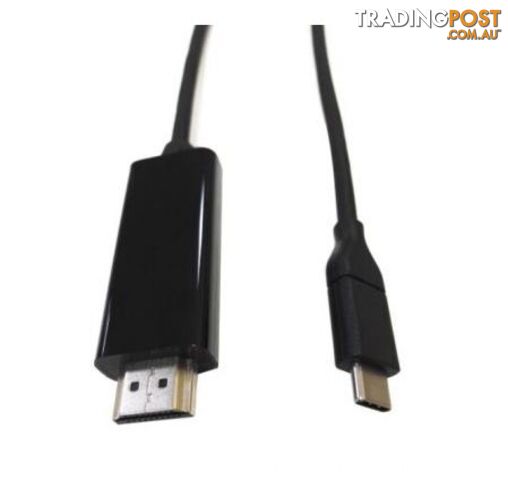 8Ware RC-3USBHDMI-2 2m USB Type-C to HDMI Cable M/M Black - 8ware - 9341756016794 - RC-3USBHDMI-2
