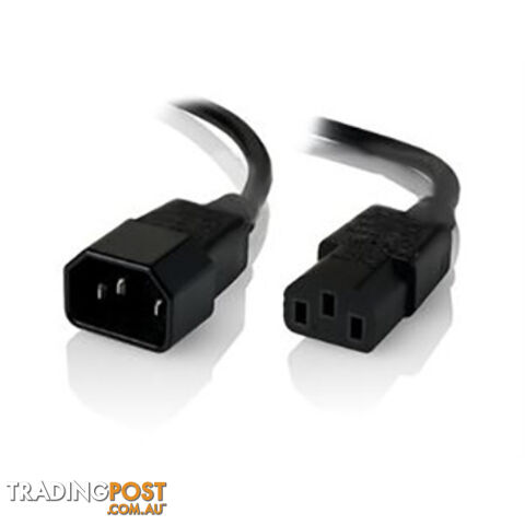 Alogic MF-C13C14-01 1m Power Extensions Cable - IEC C14 Male to IEC C13 Female - Alogic - 9319866046468 - MF-C13C14-01