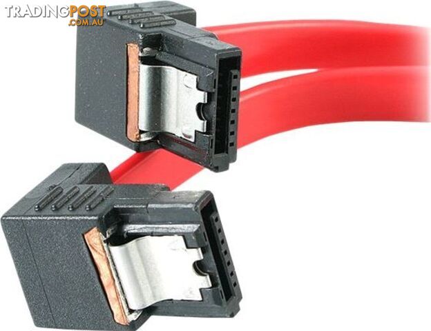 StarTech LSATA18RA2 18in Right Angle Latching SATA Cable - StarTech -...
