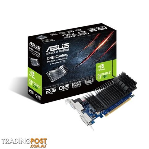 ASUS GT730-SL-2GD5-BRK GeForce GT 730 Low Profile 2GB Video Card - ASUS - 4716659990390 - GT730-SL-2GD5-BRK