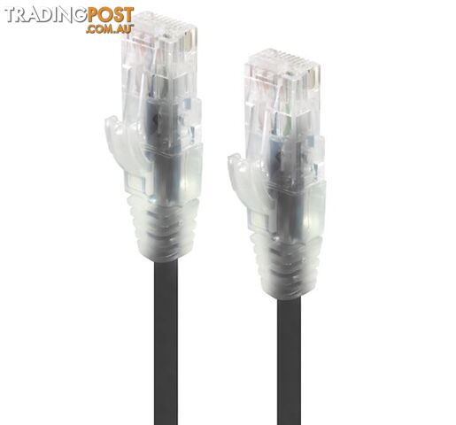 Alogic C6S-05BLK 5m Black Ultra Slim Cat6 Network Cable UTP 28AWG - Alogic -...