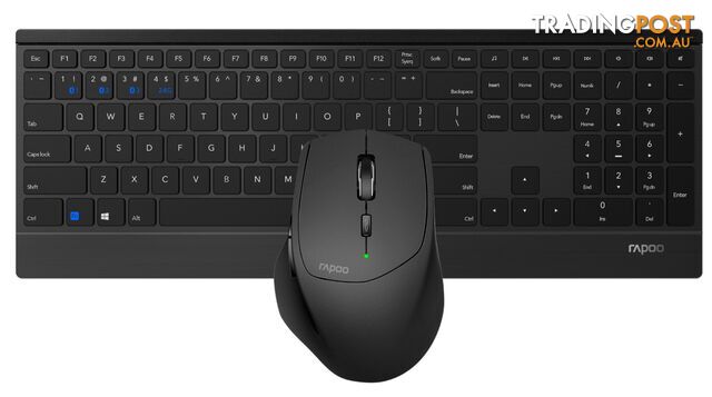 Rapoo 9500M Bluetooth 2.4G Wireless Multi Mode Keyboard and Mouse Combo - Rapoo - 6940056187499 - 9500M