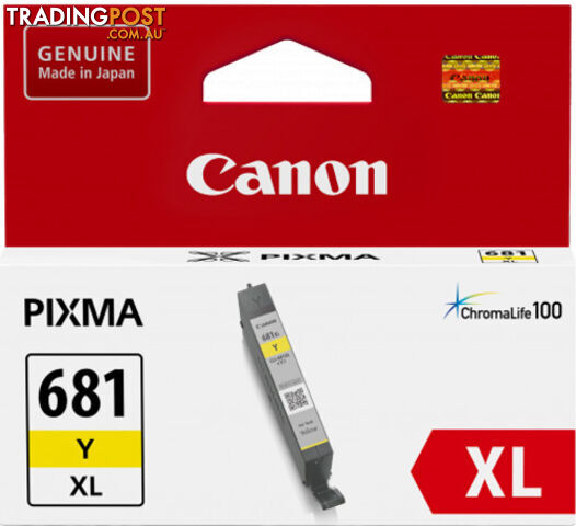 Canon CLI681XLY Yellow Ink Cartridge - Canon - 4549292087406 - CLI681XLY